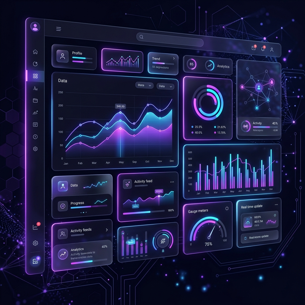 Tecno Gestão Dashboard Mockup